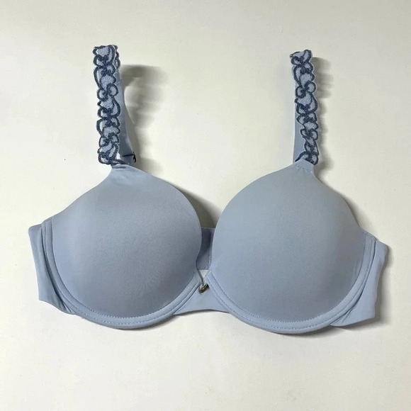 Natori Pure Luxe Full Fit Bra Light Blue Size 32C - Picture 1 of 8